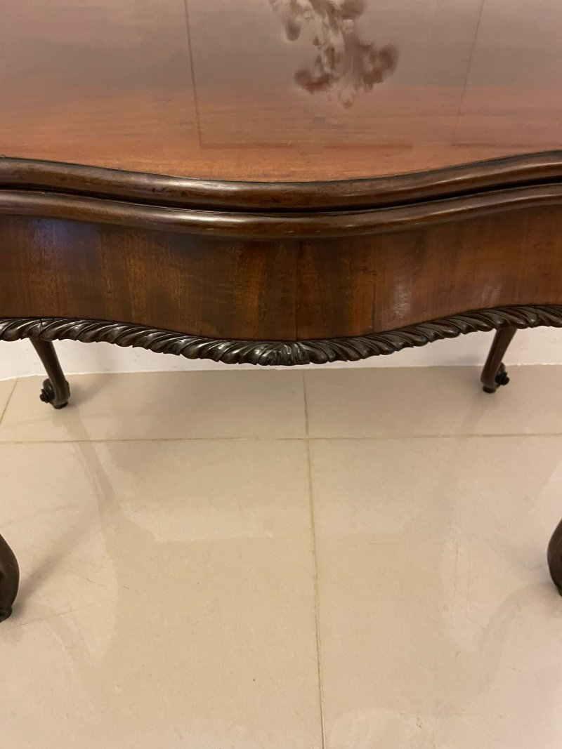 Antique George III Original Hepplewhite Outstanding Quality Carved Mahogany Card Table - Image 7